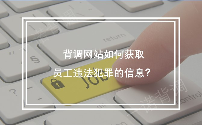 背调网站如何获取员工违法犯罪的信息？